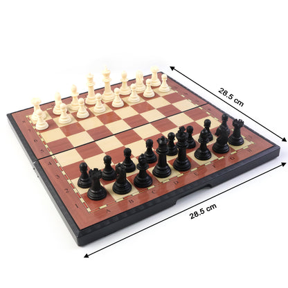 Premium Portable Chess Set Plastic Chess Pieces – Travel-Friendly, Foldable, Waterproof Board for Kids, Adults, Beginners, Outdoor and Indoor Play, Tournament Practice (1 Set)