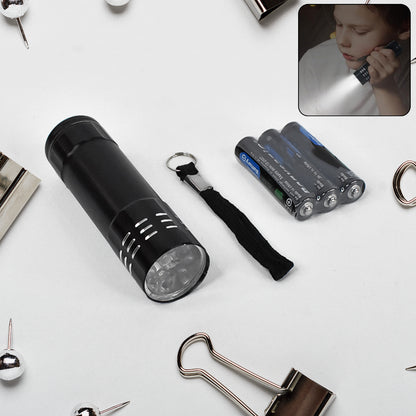 Portable Mini Torch Super Bright 3 LED Pocket Flashlight Battery Included for Camping Hiking Travel and Emergency Use (1 Pc)