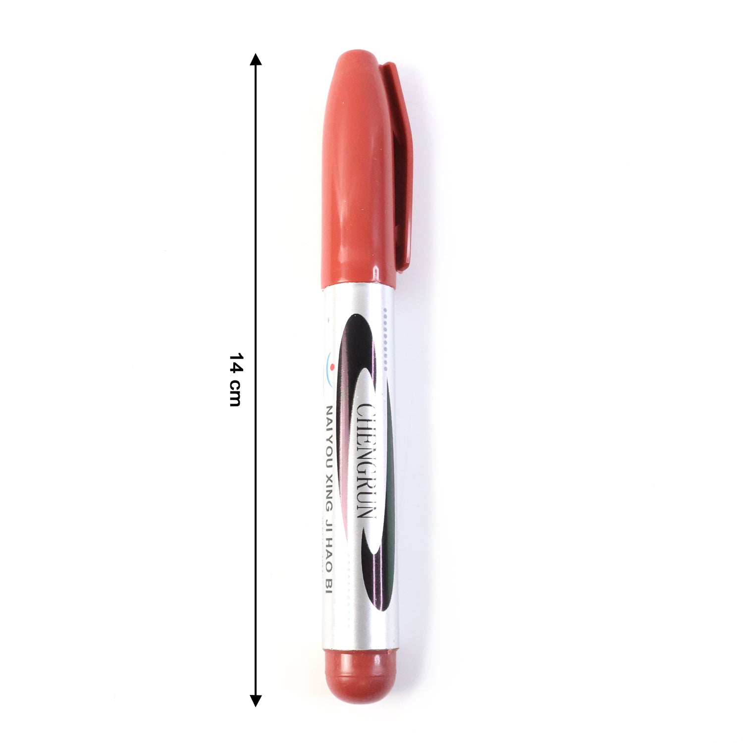 Maroon Premium Permanent Marker Pen for Writing, Labeling, Office, School & Industrial Use | Quick-Dry Anti-Smudge Multi-Surface Marker with Smooth Bold Ink & Precision Tip (1 Pc)