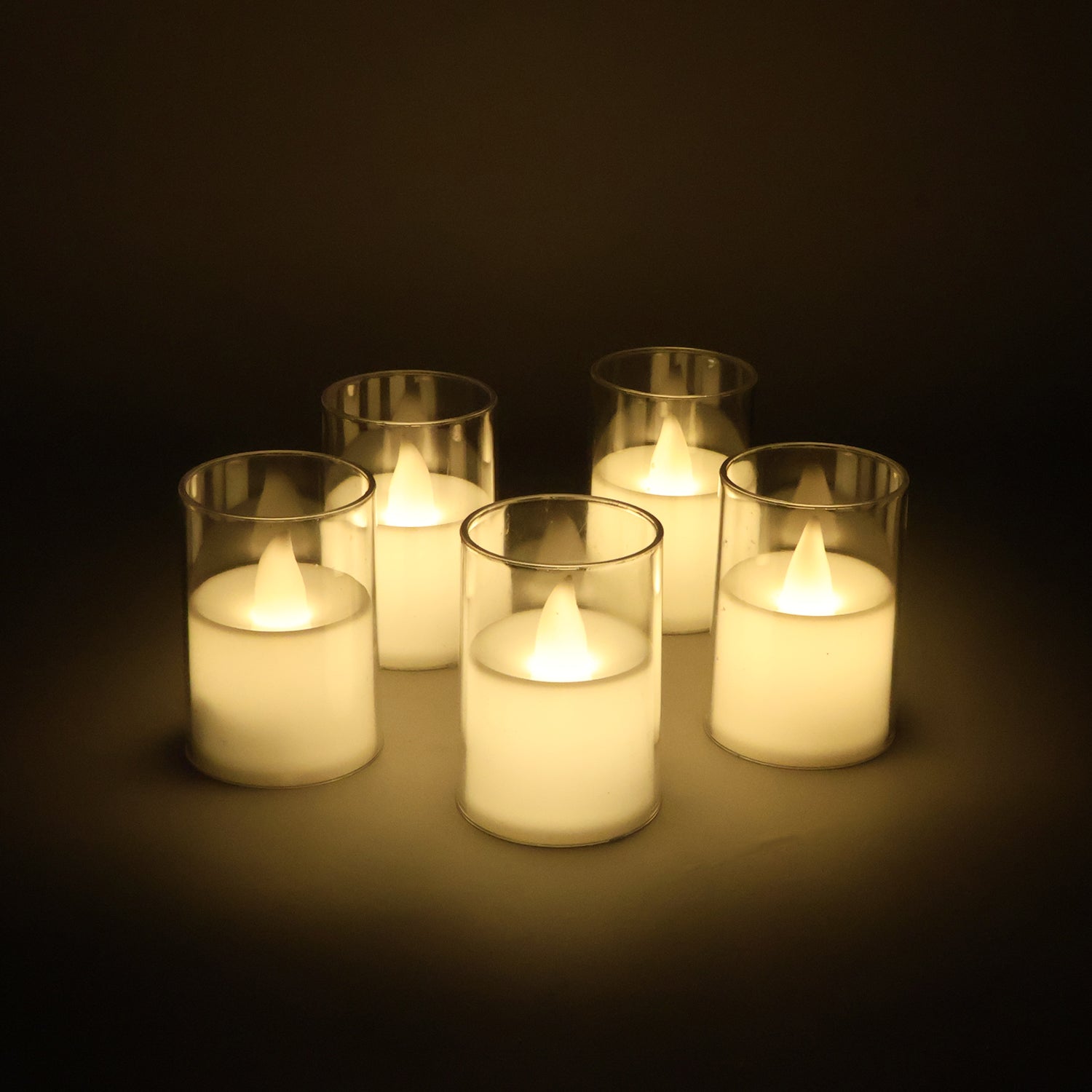 Flameless Led Votive Candles Light - (5 Pc)