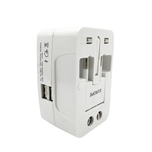 Universal Worldwide Travel Adapter International Power Plug Converter with USB Charging AU UK US EU Multi Plug Adapter (1 Pc)