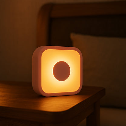 Portable USB-Powered Touch Sensor LED Night Lamp – Soft Ambient Square LED Light (1 Pc)
