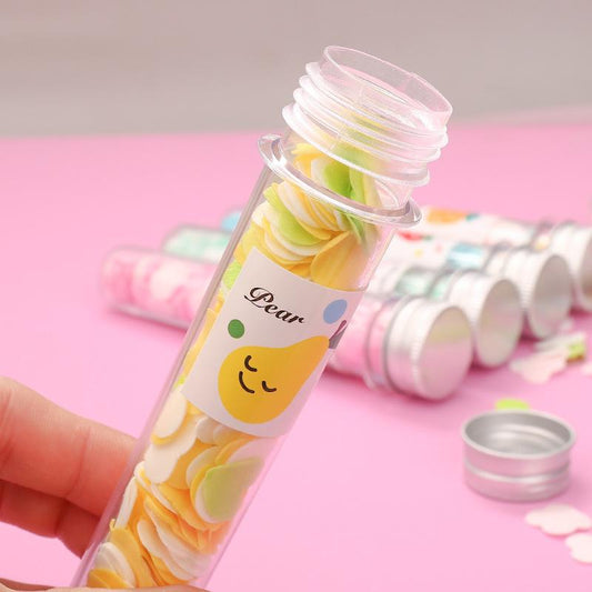 Portable Hand Washing Bath Flower Shape Paper Soap Strips in Test Tube Bottle – Scented Travel Soap Sheets for Hand Cleaning, Bath and Outdoor Hygiene (1 Pc)