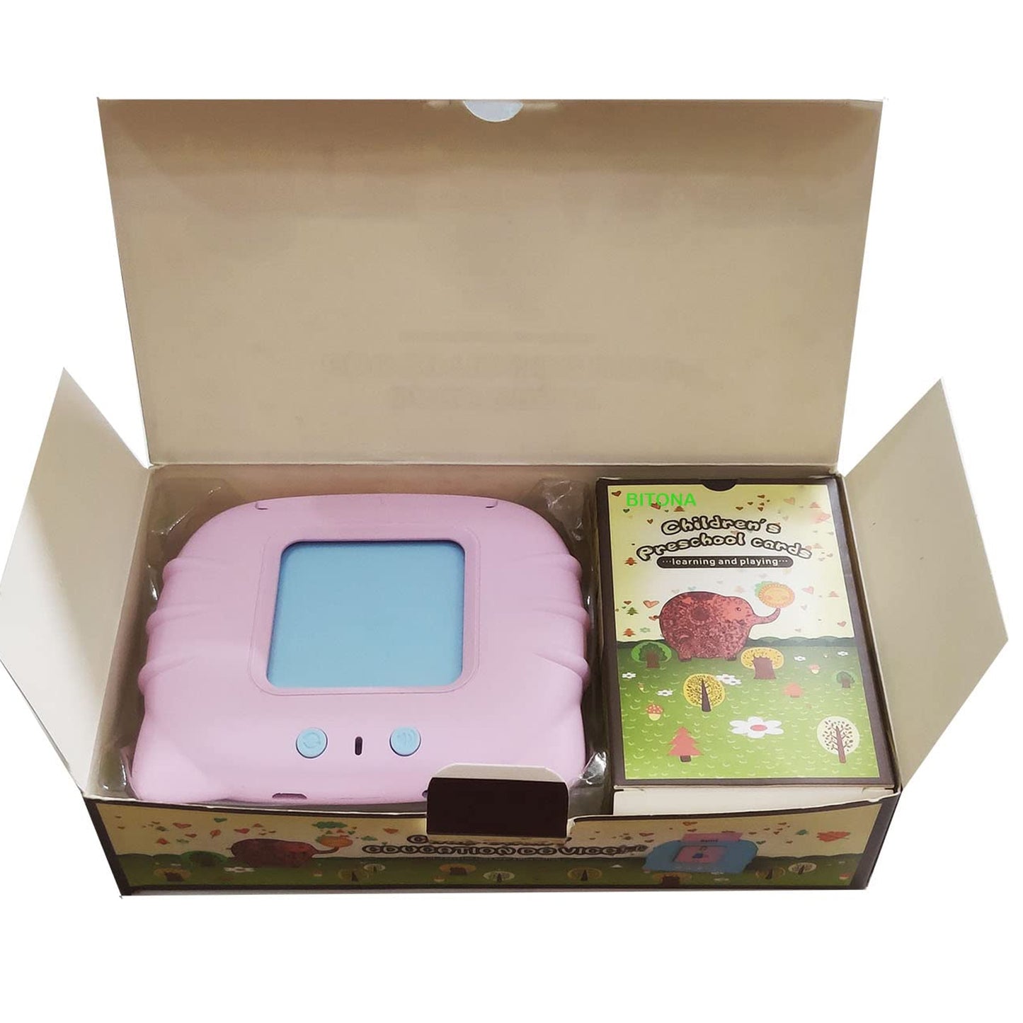 Preschool Learning Flash Cards Talking Machine for Kids with 224 English Words and 112 Double-Sided Educational Cards