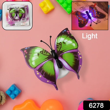 Butterfly 3D Illusion LED Night Lamp Decorative Light for Bedroom, Drawing Room, Lobby and Kids Room (1 pc)