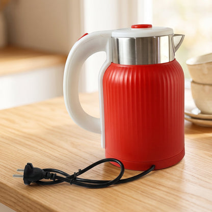 Electric Kettle 2 Litre 1500W Fast Boiling Cordless Kettle for Tea, Coffee, Milk and Hot Water with Auto Shut Off Red (1 Pc)