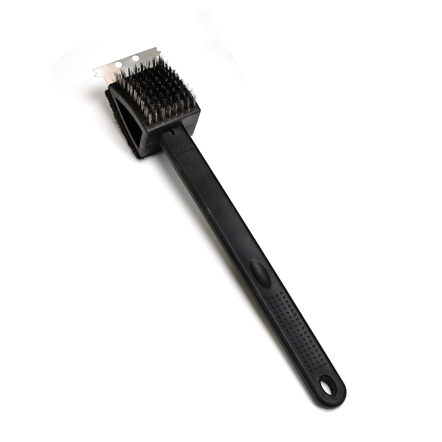 Black 2 Side Cleaning Brush with Scraper and Wire Brush Multi-Purpose Garage Bathroom and Household Cleaning Tool