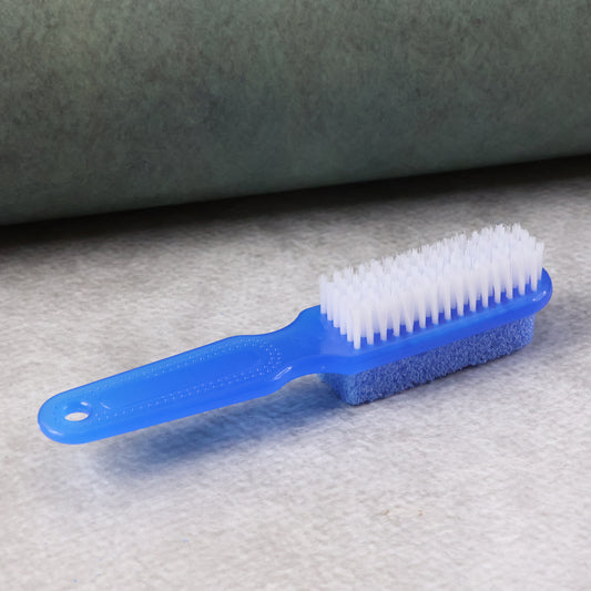 2-in-1 Foot Scrubber Brush With Pumice Stone | Dual-Sided Pedicure Tool for Dead Skin, Callus & Heel Cleaning (1 Pc)