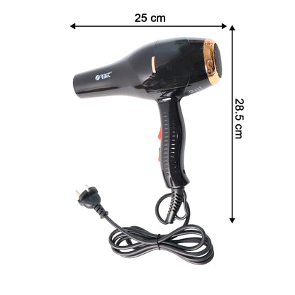 Orbit Professional Electric Hair Dryer with Concentrator Nozzle Hot and Cold Air Hair Dryer for Fast Drying, Hair Styling, Salon and Home Use