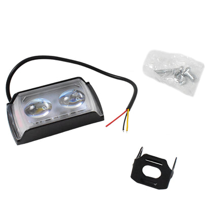 6 Mode LED Spotlight Universal Ultra Mini Double Lens Fog Light with White and Yellow Flashing Light for Cars Bikes Motorcycles Scooters and Trucks 1 Piece