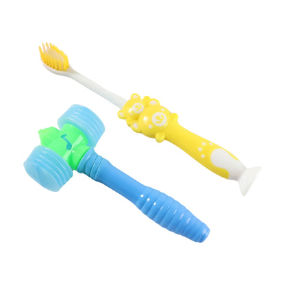 Kids Toothbrush and Hammer Toy Set – Fun and Interactive Oral Care Combo for Kids | Includes Lion-Themed Toothbrush and Colorful Hammer Toy | Perfect for Little Ones