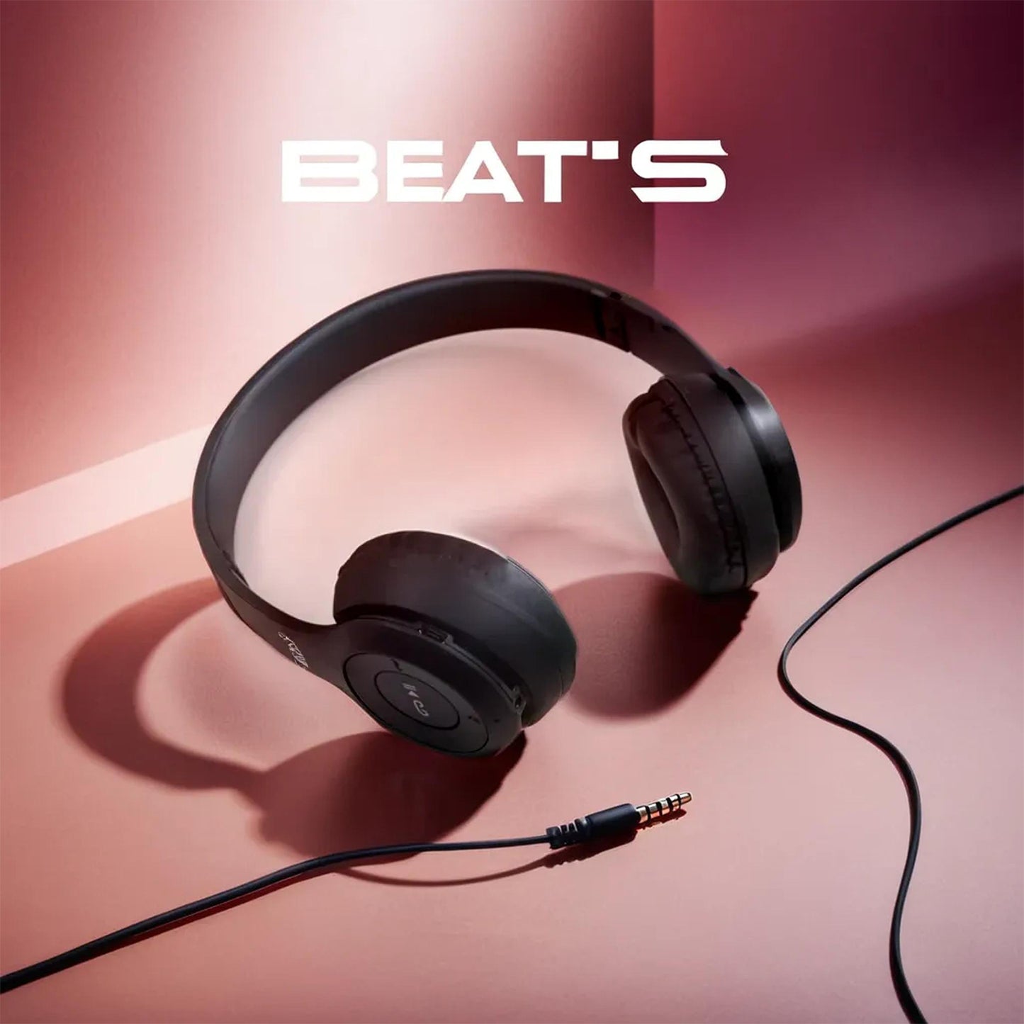 Wireless Headphone Over The Head Bluetooth Headset – Foldable Headband Hands-Free Headphones with Calling Function, Music Control and SD Card Support (1 Pc)