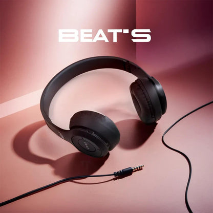 Wireless Headphone Over The Head Bluetooth Headset – Foldable Headband Hands-Free Headphones with Calling Function, Music Control and SD Card Support (1 Pc)