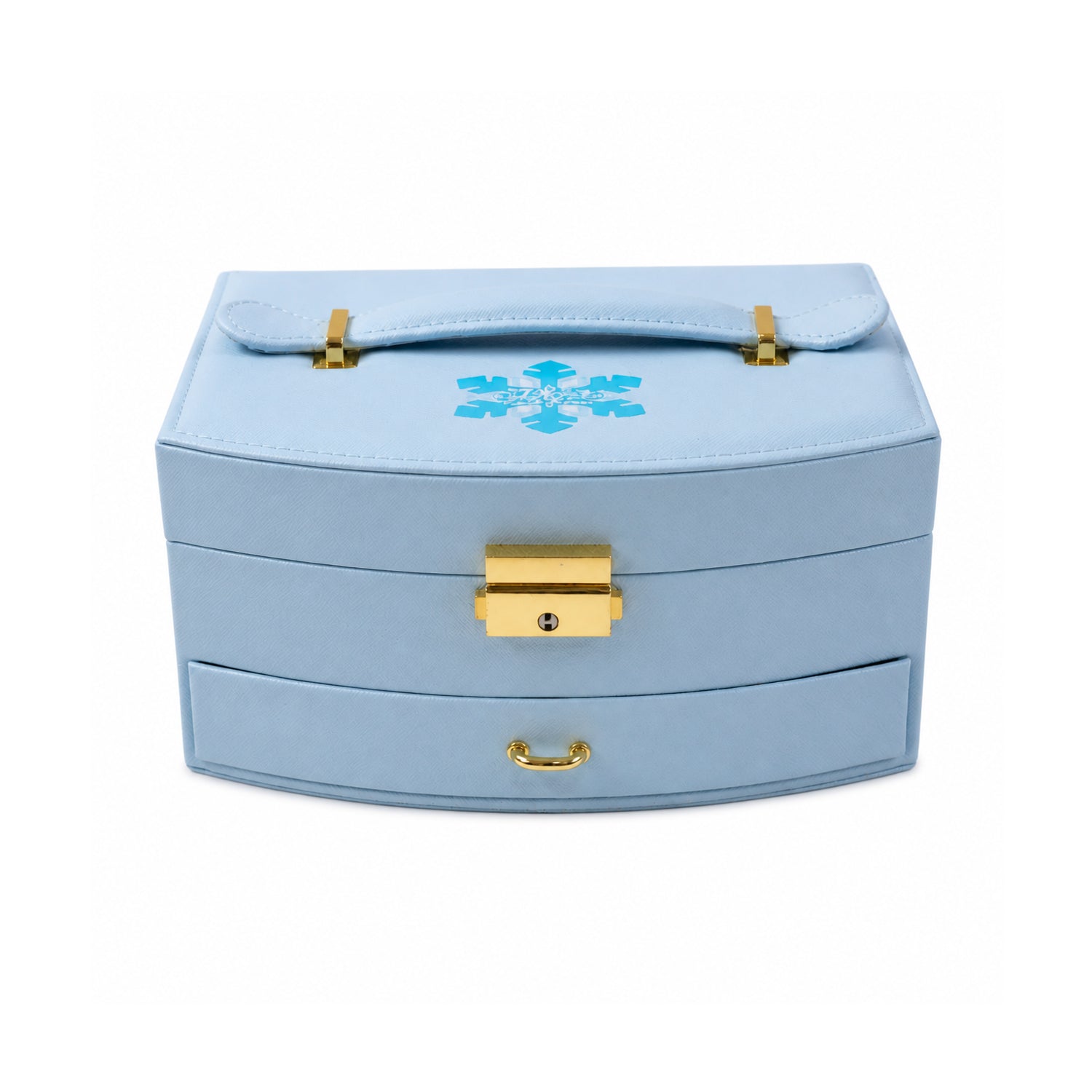 Premium Multi Layer Jewelry Storage Box with Mirror Drawer and Compartments for Rings Earrings Necklaces Bracelets Travel Organizer (1 Set)