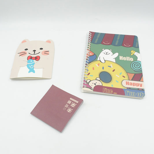 Cartoon Stationery Box Cartoon Design School Box Book Diary Pen Eraser Sharpner Sticker Pen Refill Student Gift School Box (1 Box)