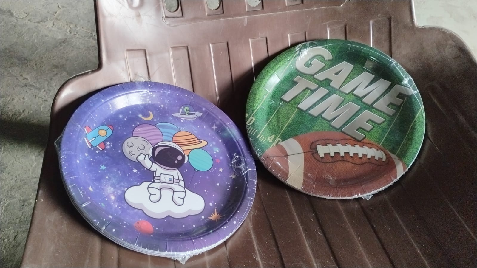 Round Disposable Happy Birthday Paper Plates Heavy Duty Party Serving Plates for Birthday Celebrations Cake Snacks and Food Pack of 10 Mix Design