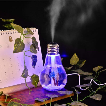 Automatic Spray Sanitizer Air Freshener Humidifier USB Portable Cool Mist Diffuser with LED Night Light for Home, Office, Car and Baby Room (1 Pc)