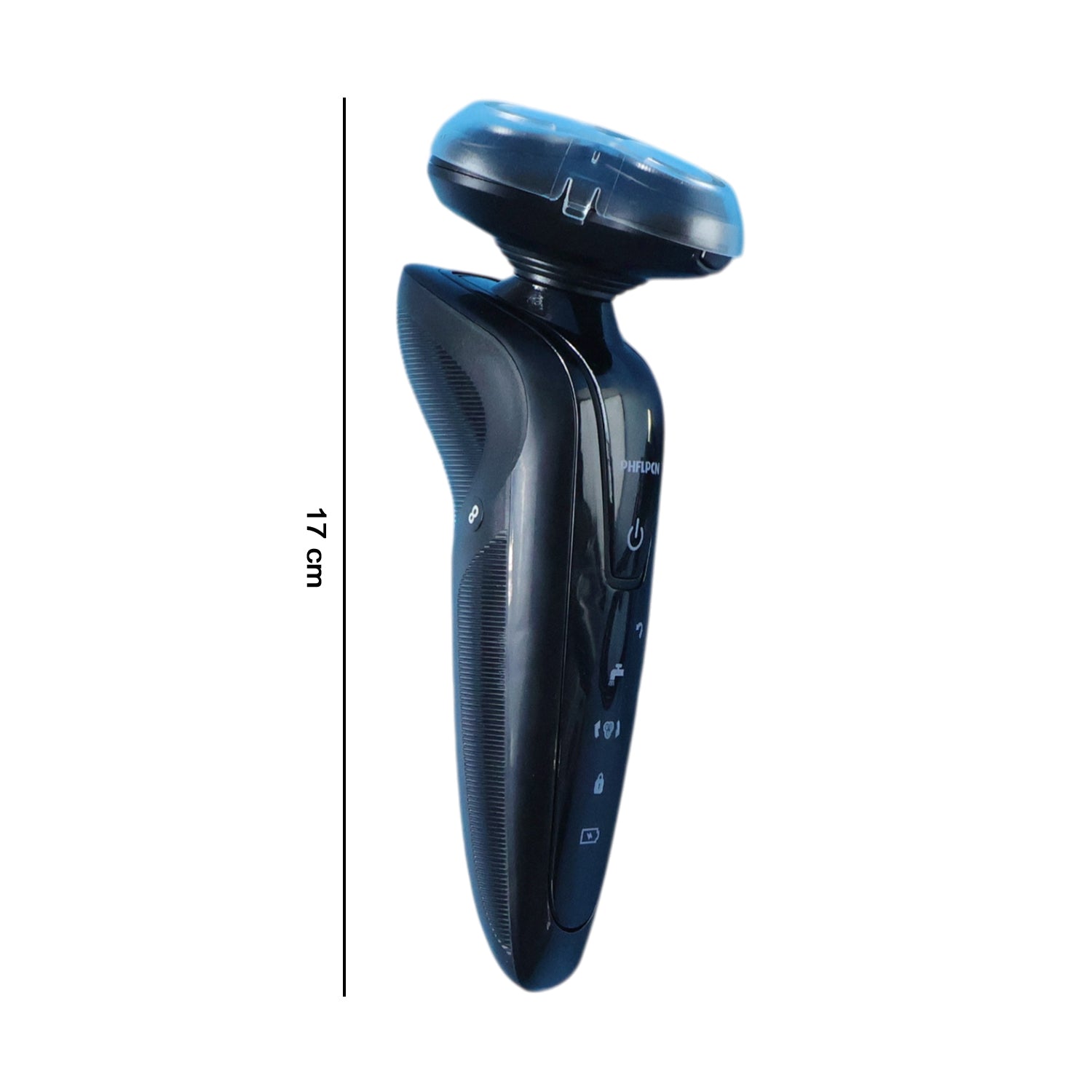 Rechargeable Electric Rotary Shaver Trimmer for Men – Cordless 3D Floating Head Beard Trimmer with USB Charging Cable and Cleaning Brush for Smooth Wet and Dry Shaving (1 Set)