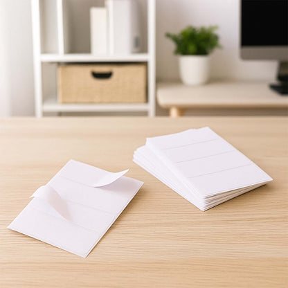 Premium All Purpose Adhesive White Labels – 128 Self Adhesive Stickers (1 x 2.75 Inch) – Writable, Easy Peel, Durable Label Stickers for Home, Office, School and Mailing Organization
