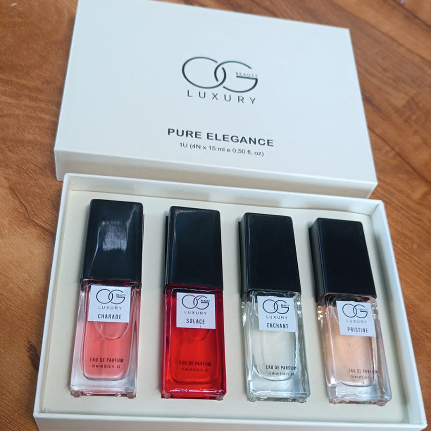 Og Beauty Luxury Pure Elegance Eau De Parfum - (4 Pc Set 15 Ml)