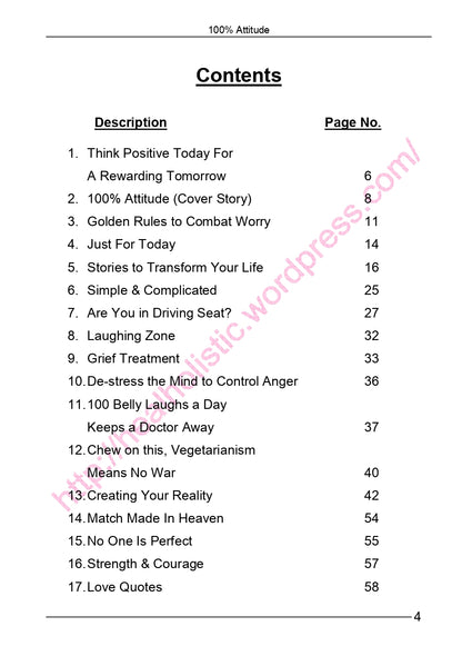 100% Attitude - Corrective LifeStyle (Ebook)