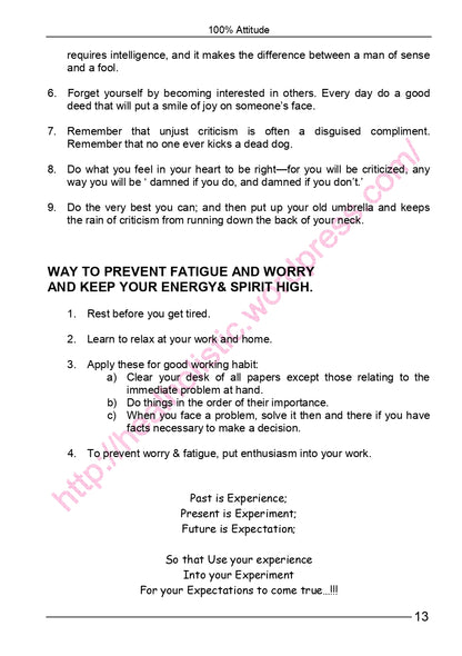 100% Attitude - Corrective LifeStyle (Ebook)