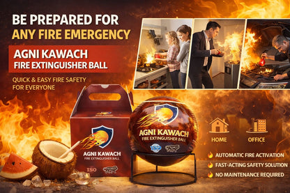 Agni Kawach Automatic Fire Extinguisher Ball – Self Activating Fire Safety Ball