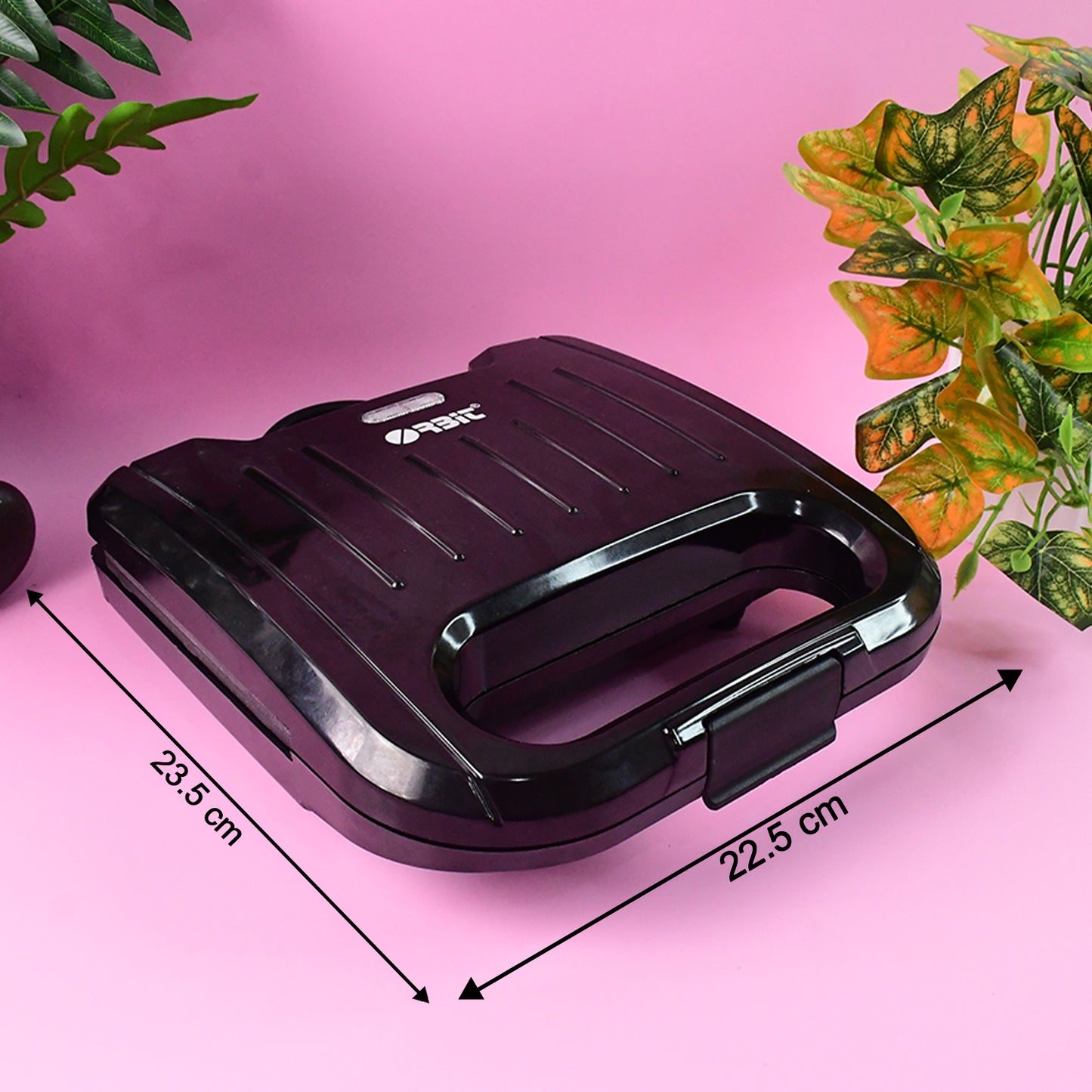 Orbit 800W Electric Sandwich Toaster Maker with Non-Stick Plates – Fast Heating Grill for Crispy Sandwiches, Breakfast and Snacks (Black)