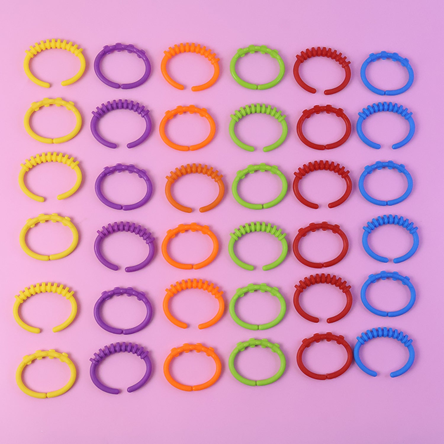 36 Piece Baby Learning Links Educational Toy Set Colorful Interlocking Rings for Early Development Sensory Play Motor Skill Building and Safe Baby Activity Playtime