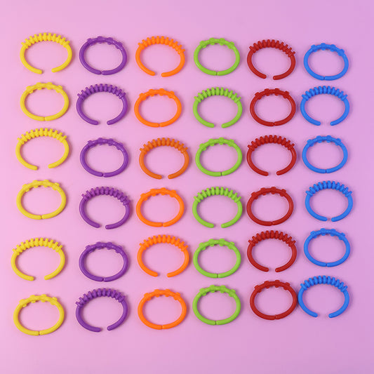 36 Piece Baby Learning Links Educational Toy Set Colorful Interlocking Rings for Early Development Sensory Play Motor Skill Building and Safe Baby Activity Playtime