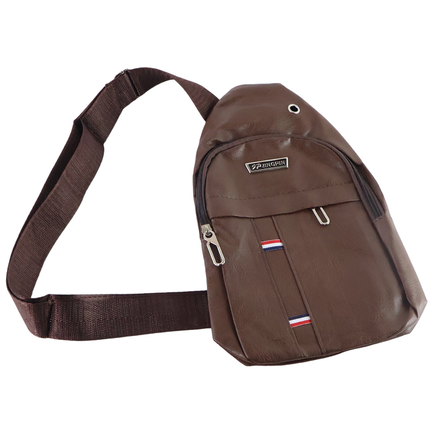 Unisex Waterproof Anti-Theft Crossbody Sling Bag with USB Charging Port, Earphone Port and Adjustable Shoulder Strap