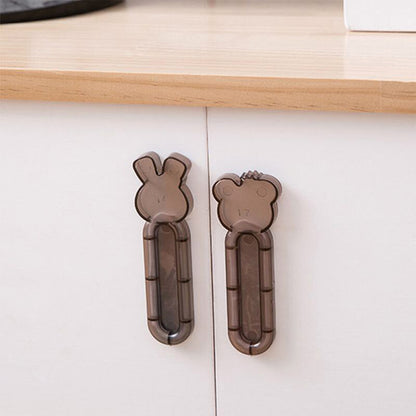 Self Stick Push Pull Helper Stick On Cabinet Handle and Drawer Knob for Kitchen Cabinets, Sliding Doors, Windows, Wardrobes and Drawers | 1 Pc