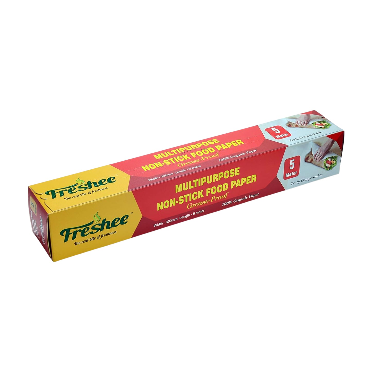 Freshee Multipurpose Grease-proof & Non-stick Food Paper Roll - 300 Mm x 5 Meter