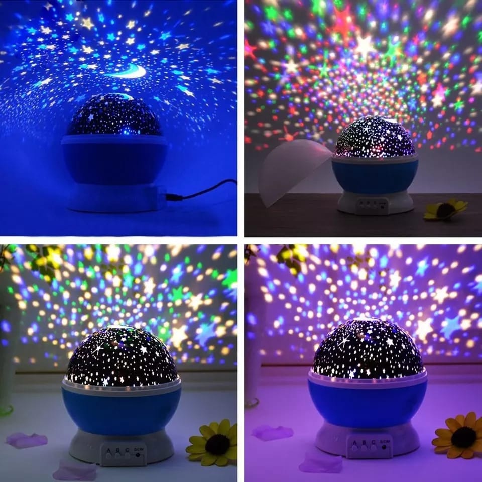 Colour Changing Star Master Rotating Projection Night Lamp LED Galaxy Star Projector for Kids Bedroom Baby Nursery Romantic Room Decor