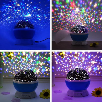 Colour Changing Star Master Rotating Projection Night Lamp LED Galaxy Star Projector for Kids Bedroom Baby Nursery Romantic Room Decor