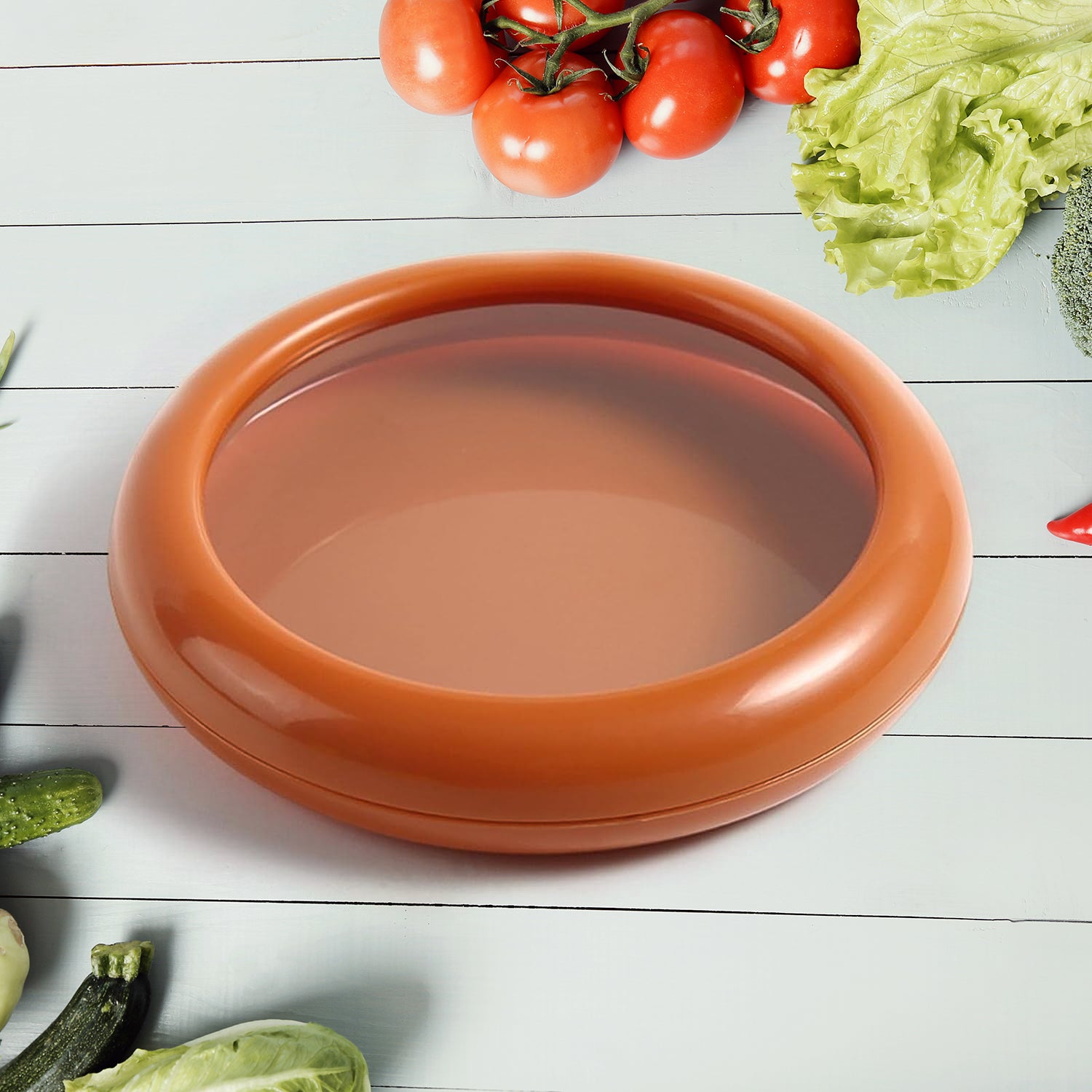 Vegetable Container Premium Fruit Saver Keeper Food Storage Box for Kitchen Organization and Refrigerator Storage (1 Pc)