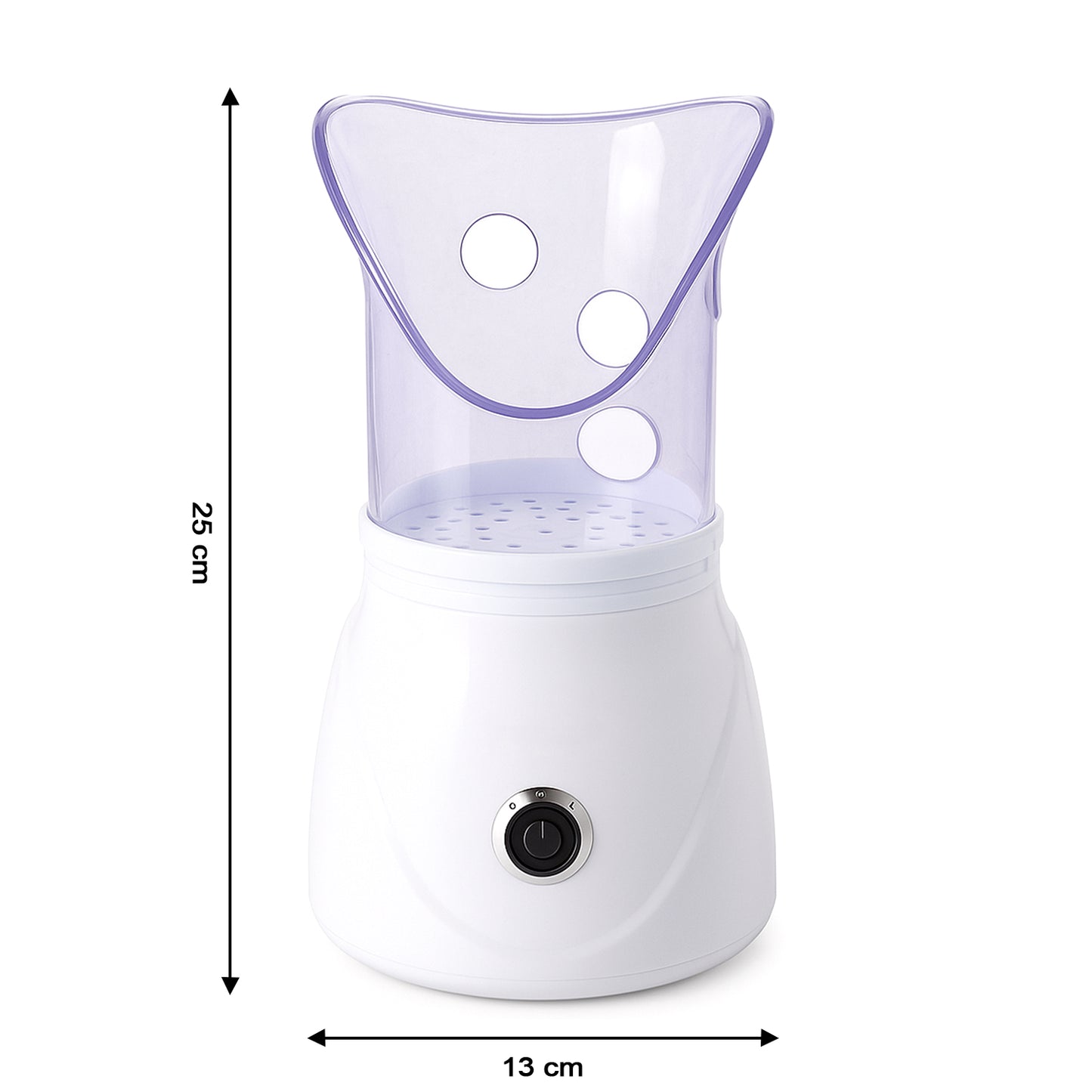Orbit Professional Facial Steamer 130W Ionic Steam Inhaler for Skin Care, Deep Pore Cleansing, Spa Therapy, Cold and Cough Relief (1 Pc)