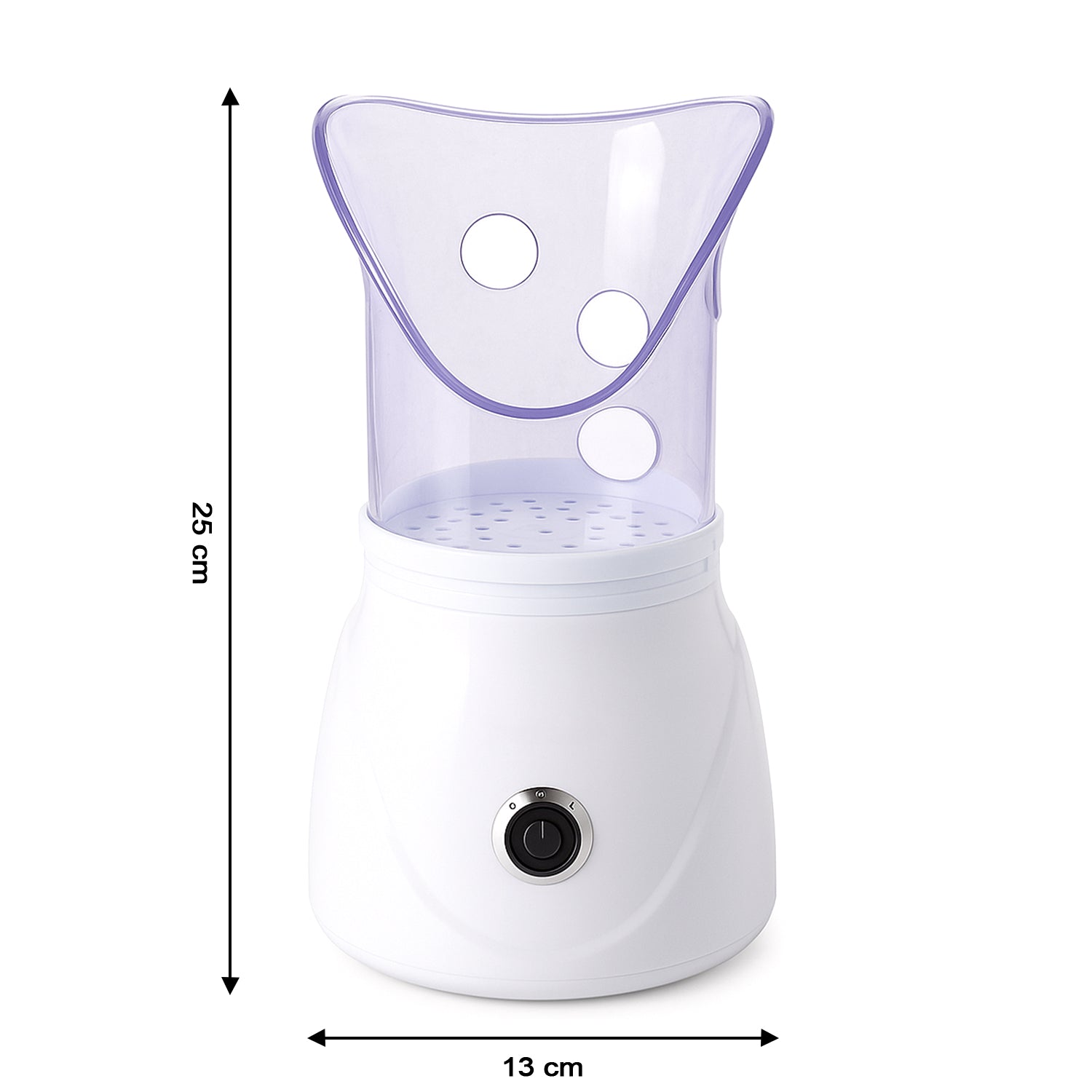 Orbit Professional Facial Steamer 130W Ionic Steam Inhaler for Skin Care, Deep Pore Cleansing, Spa Therapy, Cold and Cough Relief (1 Pc)