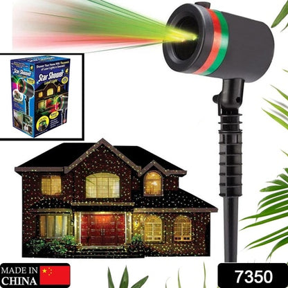 Star Fairy Motion Laser Lights Projector for Outdoor and Indoor Garden Lawn Landscape Home Office Diwali Christmas Navratri Party Decorative Light Waterproof Multicolor (No Remote Button)
