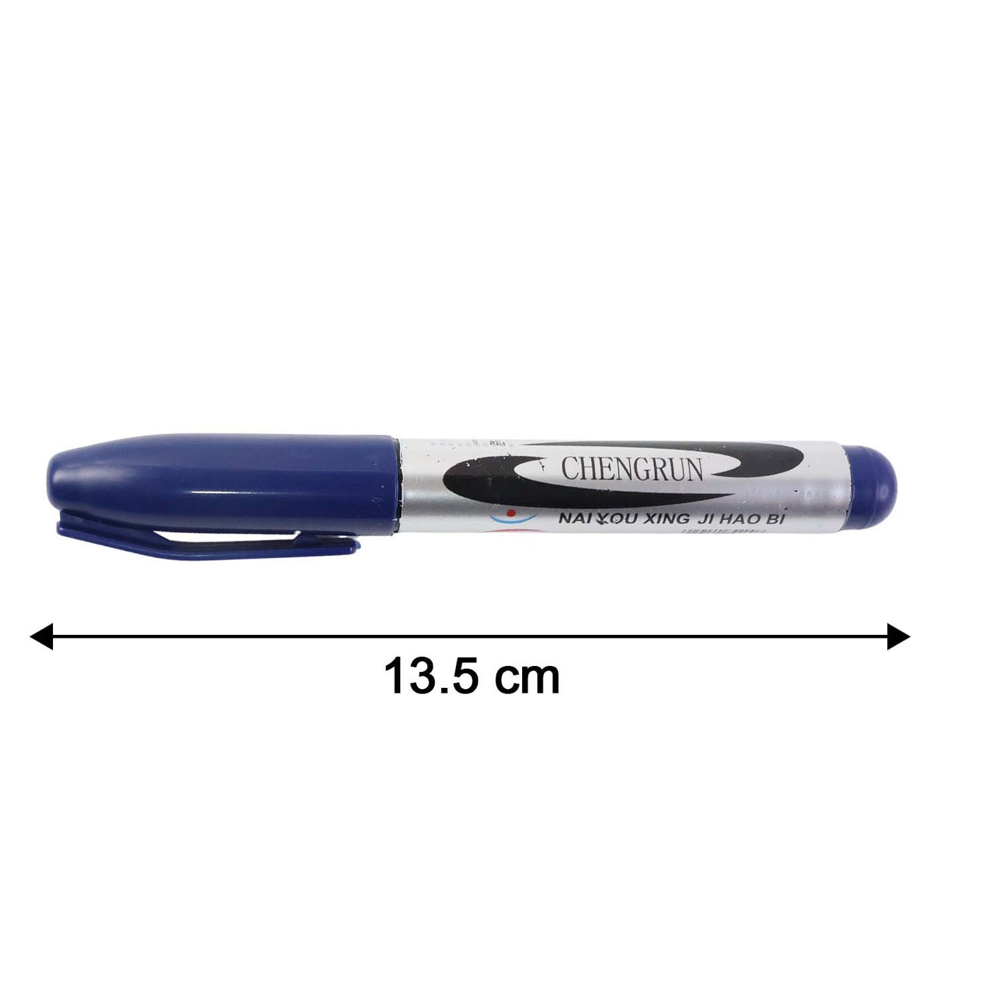 Premium Permanent Marker Pen with Thick Bold Chisel Tip | Quick-Dry Smudge-Proof Marker for Labeling, Office Work, Art, School Projects & Multi-Surface Writing (1 Pc)