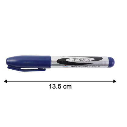 Premium Permanent Marker Pen with Thick Bold Chisel Tip | Quick-Dry Smudge-Proof Marker for Labeling, Office Work, Art, School Projects & Multi-Surface Writing (1 Pc)