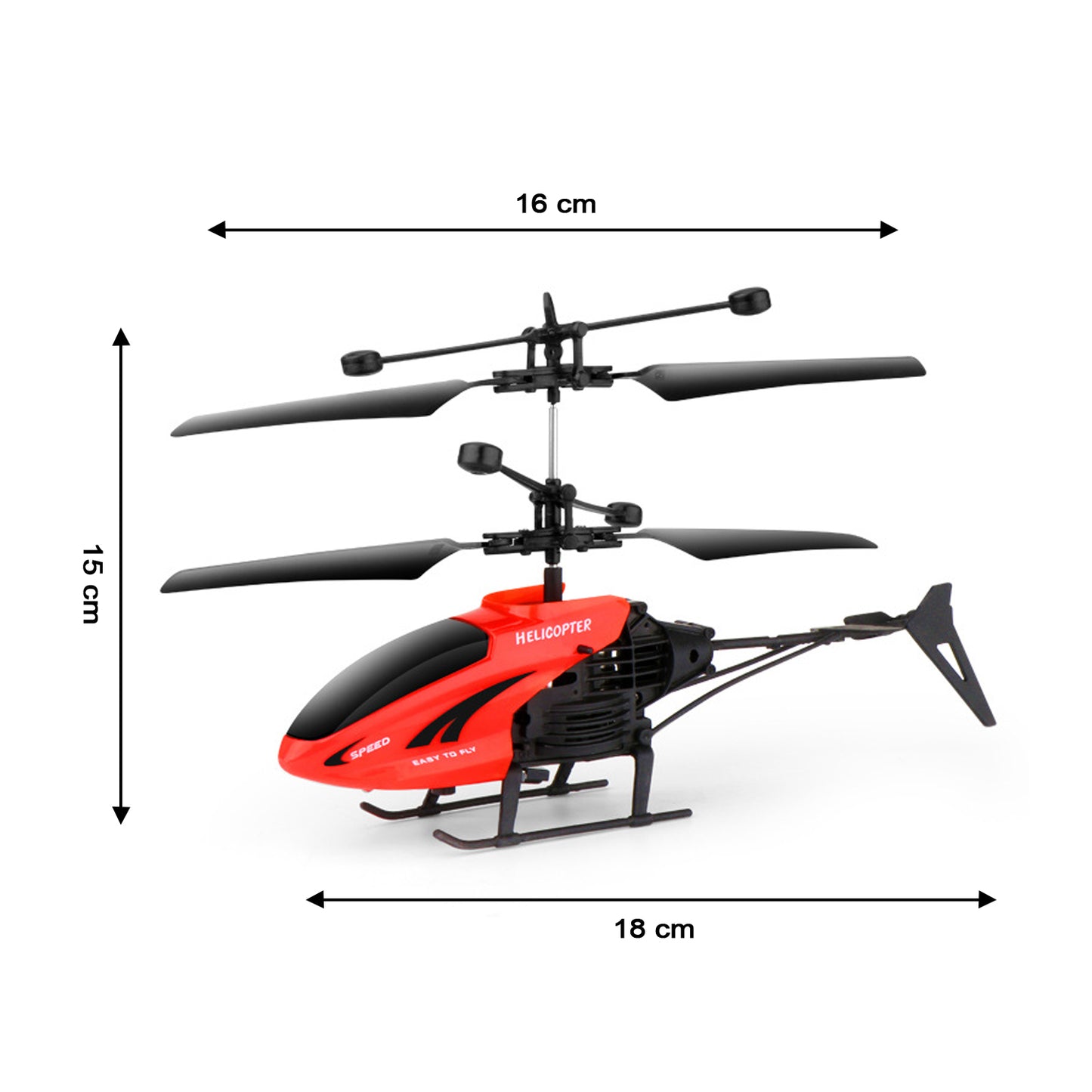 Remote Control Helicopter with USB Chargeable Cable for Boys and Girls – Sensor Flying RC Helicopter Toy with Automatic Take-Off and Remote Control – Pack of 1