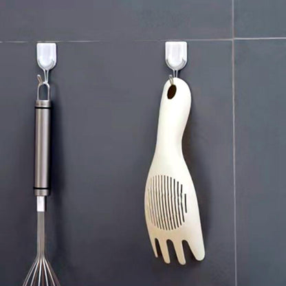 Rice Sieve Washer and Rice Strainer Spoon, PP Plastic Rice Washing Scoop with Drainage Slots for Washing Rice, Soybeans and Beans (1 Pc)