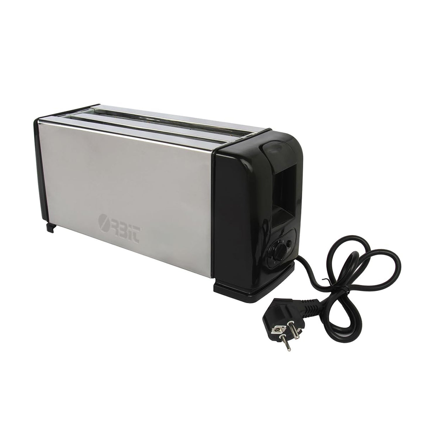Orbit 1200W Pop-Up Bread Toaster with Adjustable Browning Control – Stainless Steel Electric Toaster for Crispy Toasts and Quick Breakfast (1 Pc)