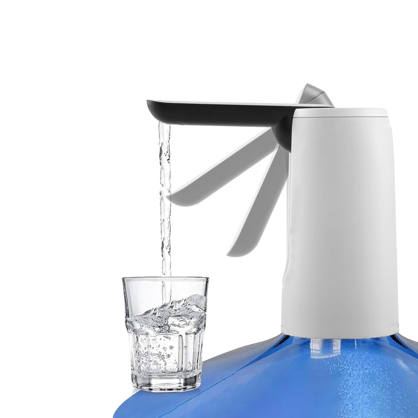 USB Rechargeable Electric Water Dispenser Pump with Removable Spout Automatic Portable Drinking Water Bottle Pump Low Noise (1 Piece)