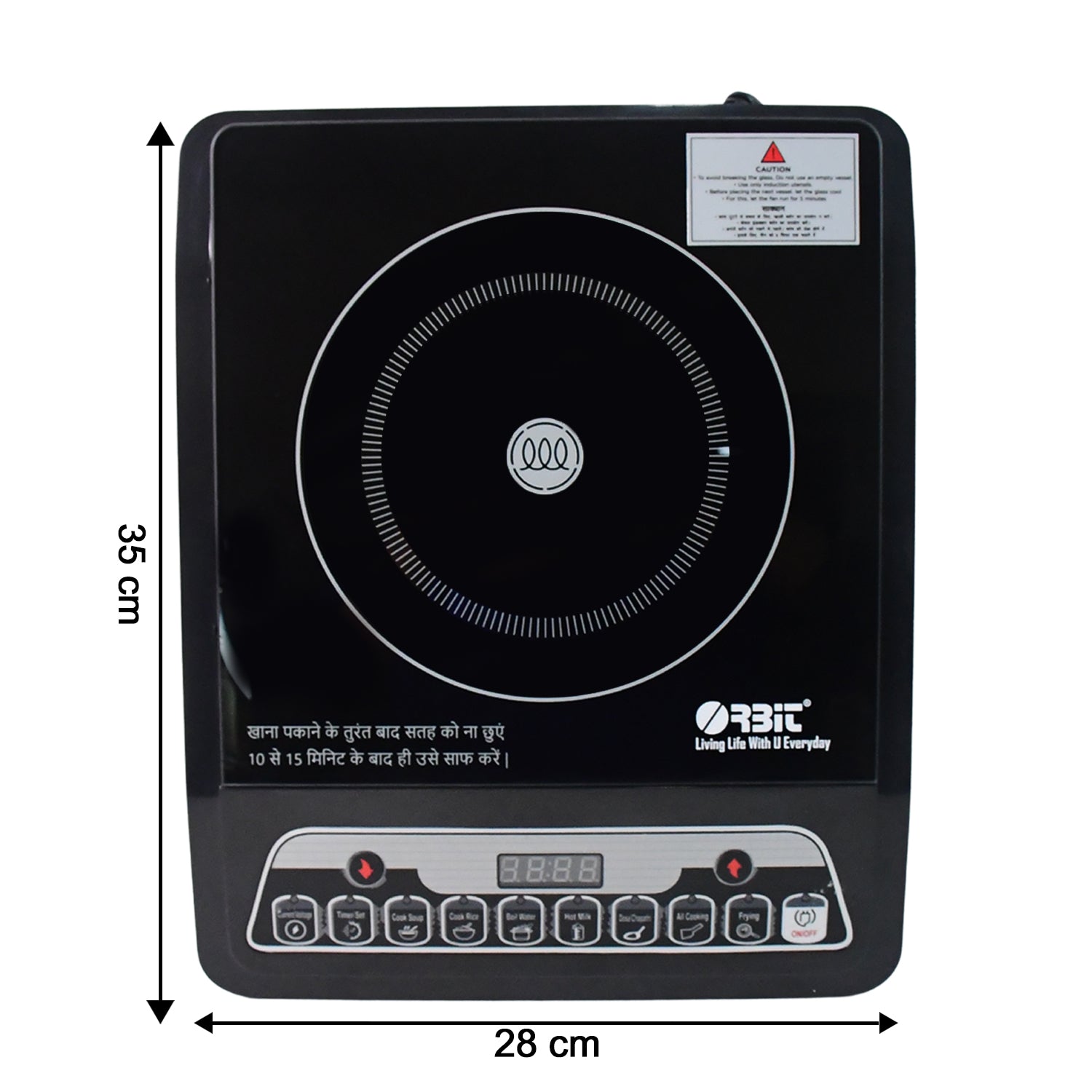 Orbit 2000W Digital Induction Cooktop/ Stove with Touch Control Panel & Multiple Cooking Modes