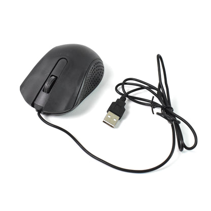 Computer Laptop Wired Optical Mouse M-022 USB Ergonomic 1200 DPI Plug and Play Mouse for PC Desktop Office and Home Use (1 Pc)