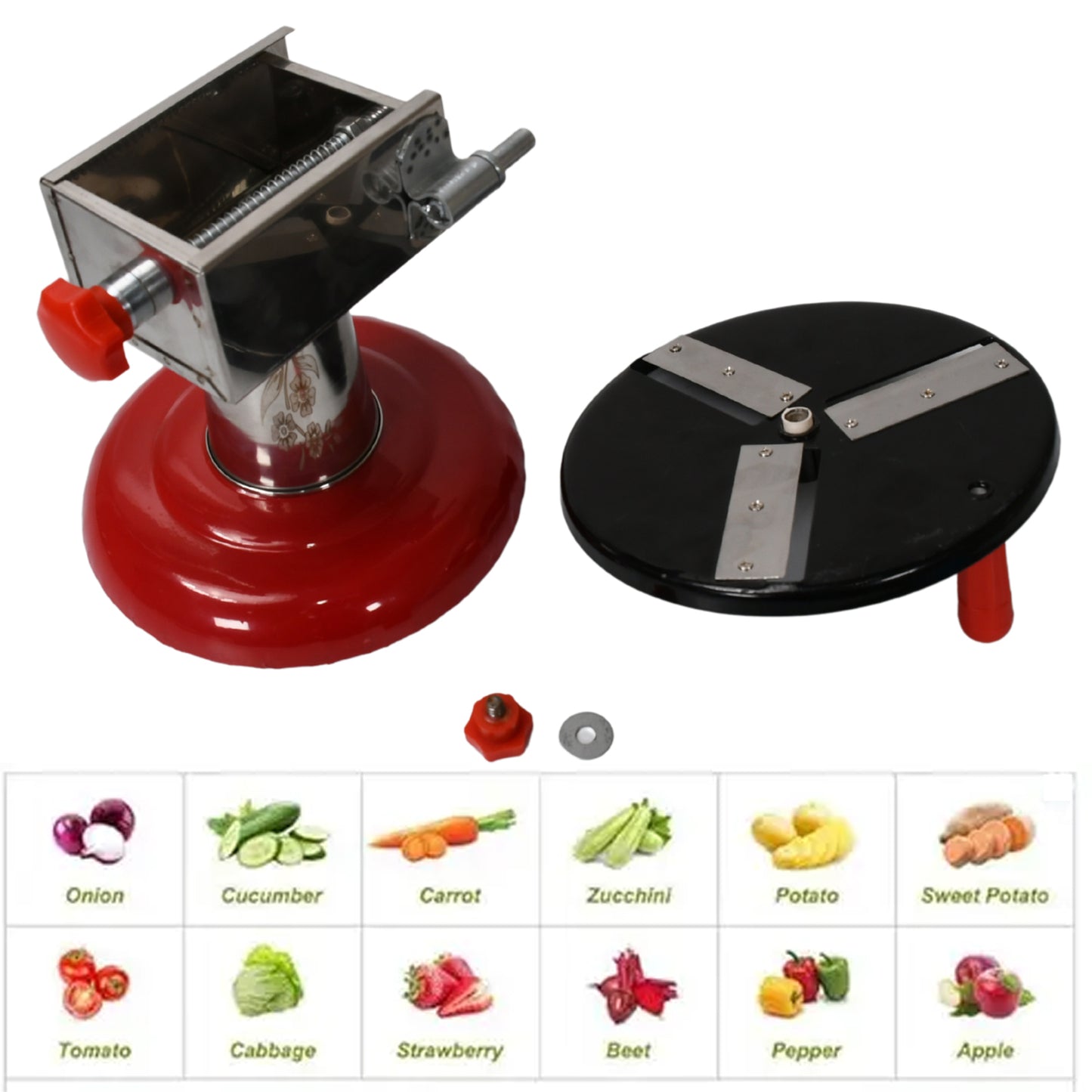 Stainless Steel Potato Chips Maker and Vegetable Slicer – Manual Wafer Cutter with Hardened Stainless Steel Blade for Potatoes, Fruits and Vegetables