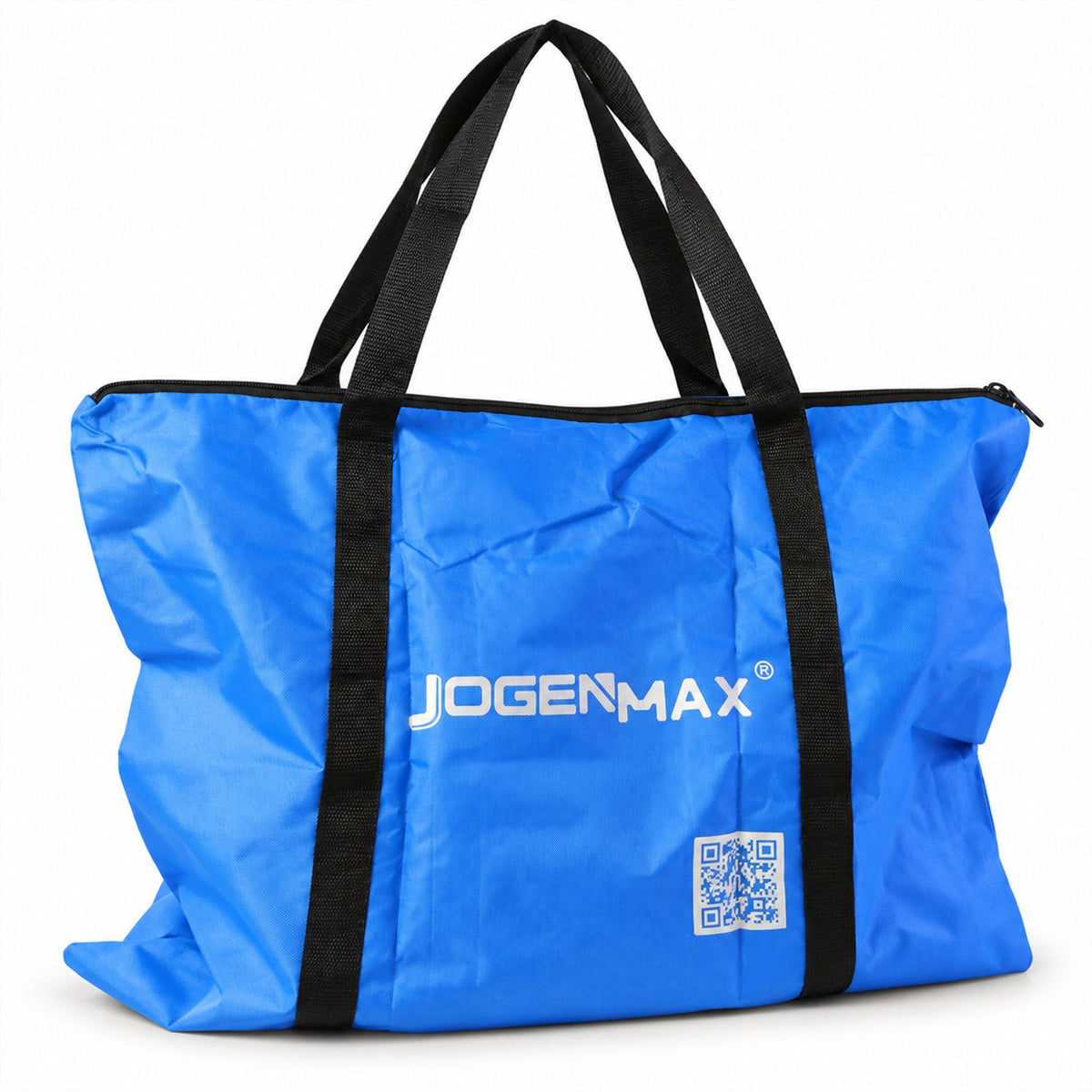 Multipurpose Foldable Carry Bag with Zipper, Reusable Woven Storage Bag with Webbing Handles for Clothes, Blankets, Towels, Household and Travel