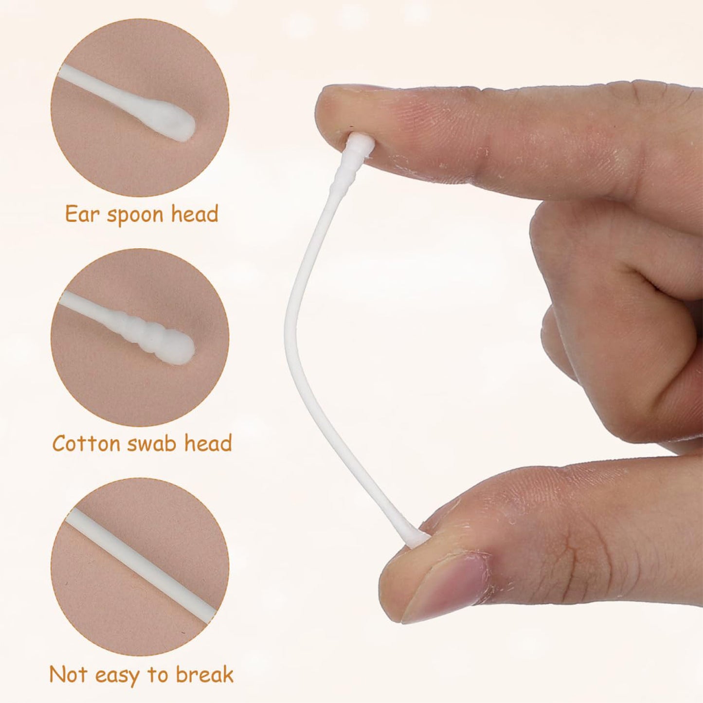 Premium Ultra-Soft Baby Cotton Swabs 200 Pc – Double-Tip Safety Design for Gentle Ear, Nose &amp; Skin Cleaning | Baby-Safe Daily Care Box